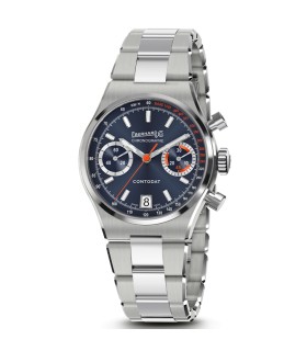 Orologio Eberhard Contodat Chronographe Quadrante Blu 31156.01 - Eberhard