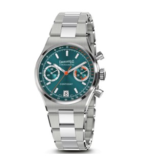 Orologio Eberhard Contodat Chronographe Quadrante Verde 31156.02 - Eberhard