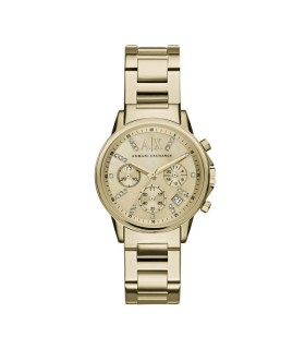 Orologio Donna Lady Bank Crono Acciaio Gold - Armani Exchange