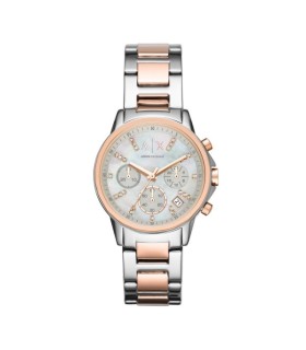 Orologio Donna Lady Banks Crono Acciaio Bicolor - Armani Exchange