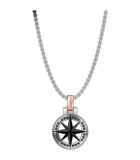 Collana Zancan - Uomo Rosa dei Venti in Acciaio EHC153