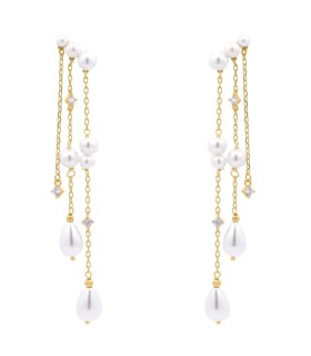 Orecchini Rue des Mille - Donna Pearl Rain OR-032 M3 AU