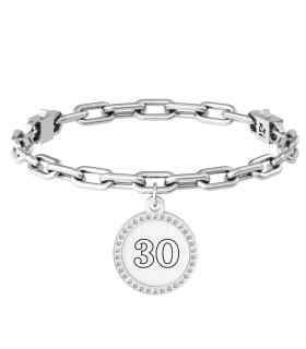 Bracciale Kidult - 30 Anni con Catena a Maglie Ovali 731951