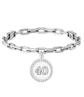 Bracciale Kidult - 40 Anni con Catena Maglie Ovali