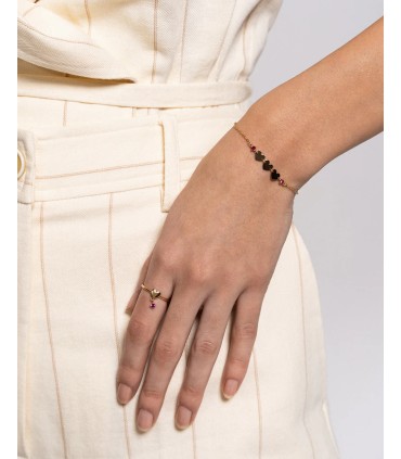 Bracciale Con Pavé Di Diamanti In Oro Rosa Care(s) | 12075-PG - Foto 8