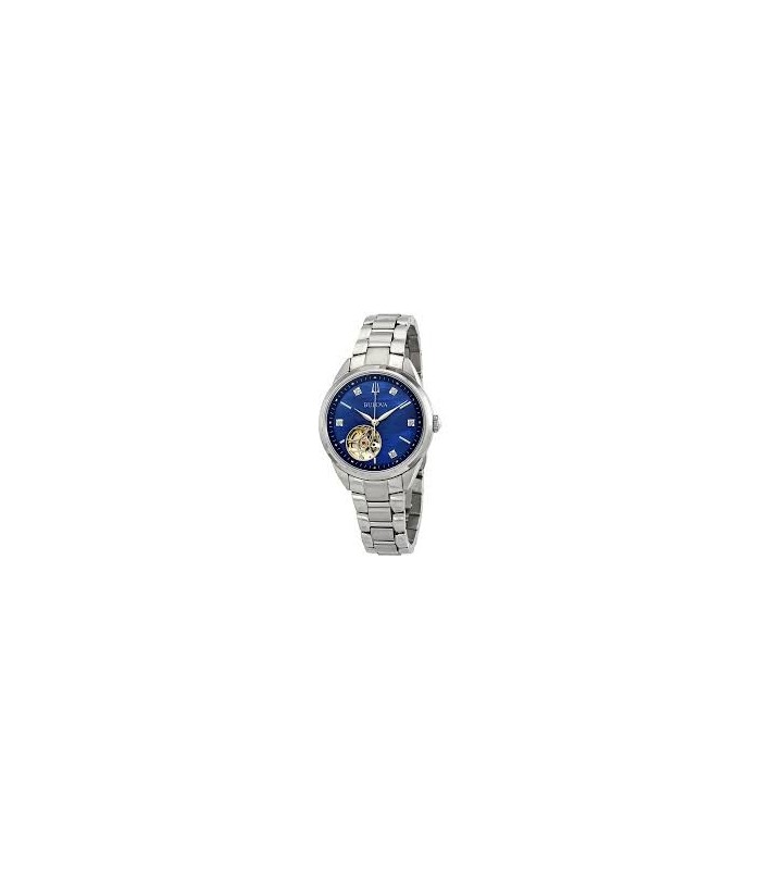 Orologio Donna Automatico Acciaio Fondo Blu - Bulova